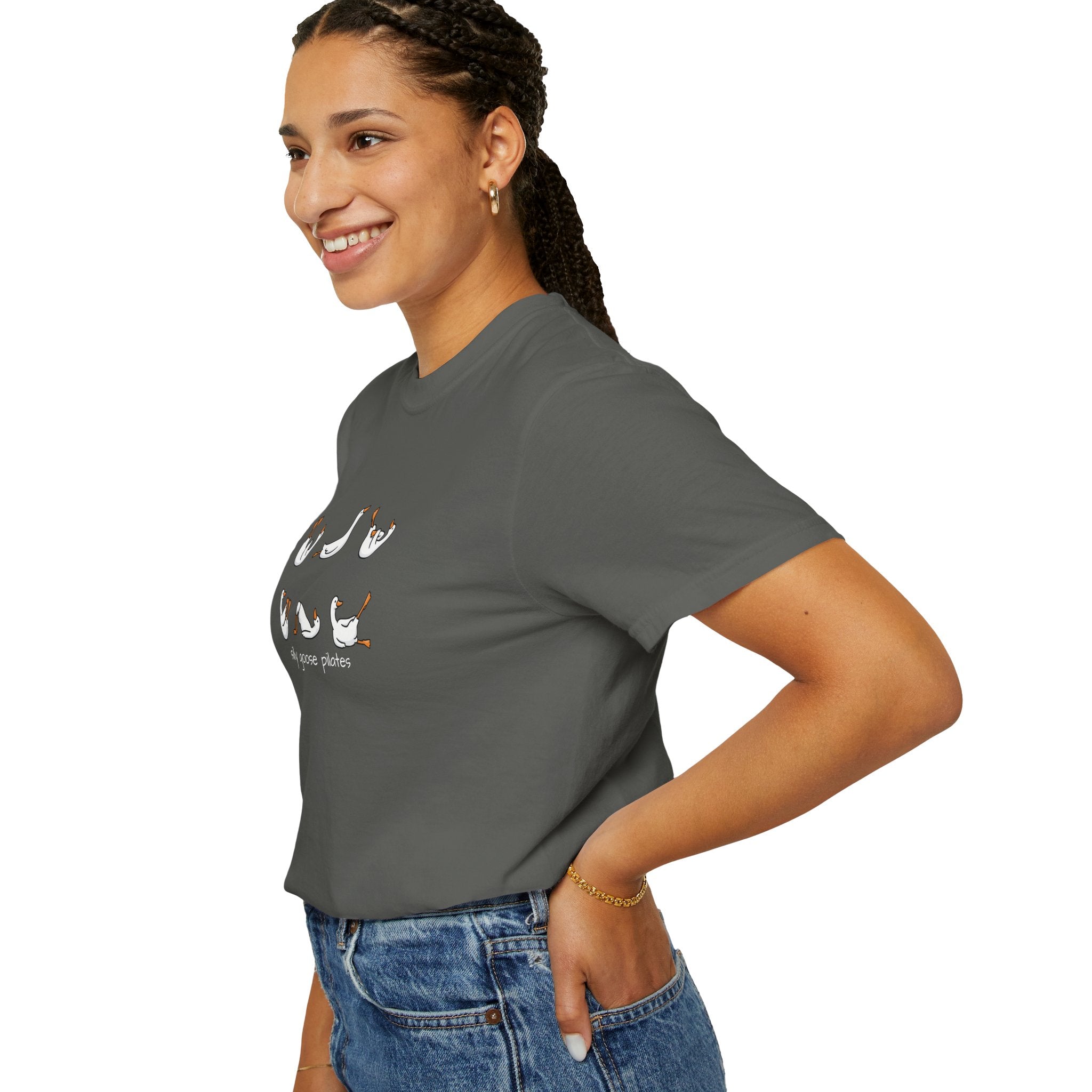 Silly Goose Pilates Poses T-Shirt | Cute Silly Goose Tee, Pilates Shirt