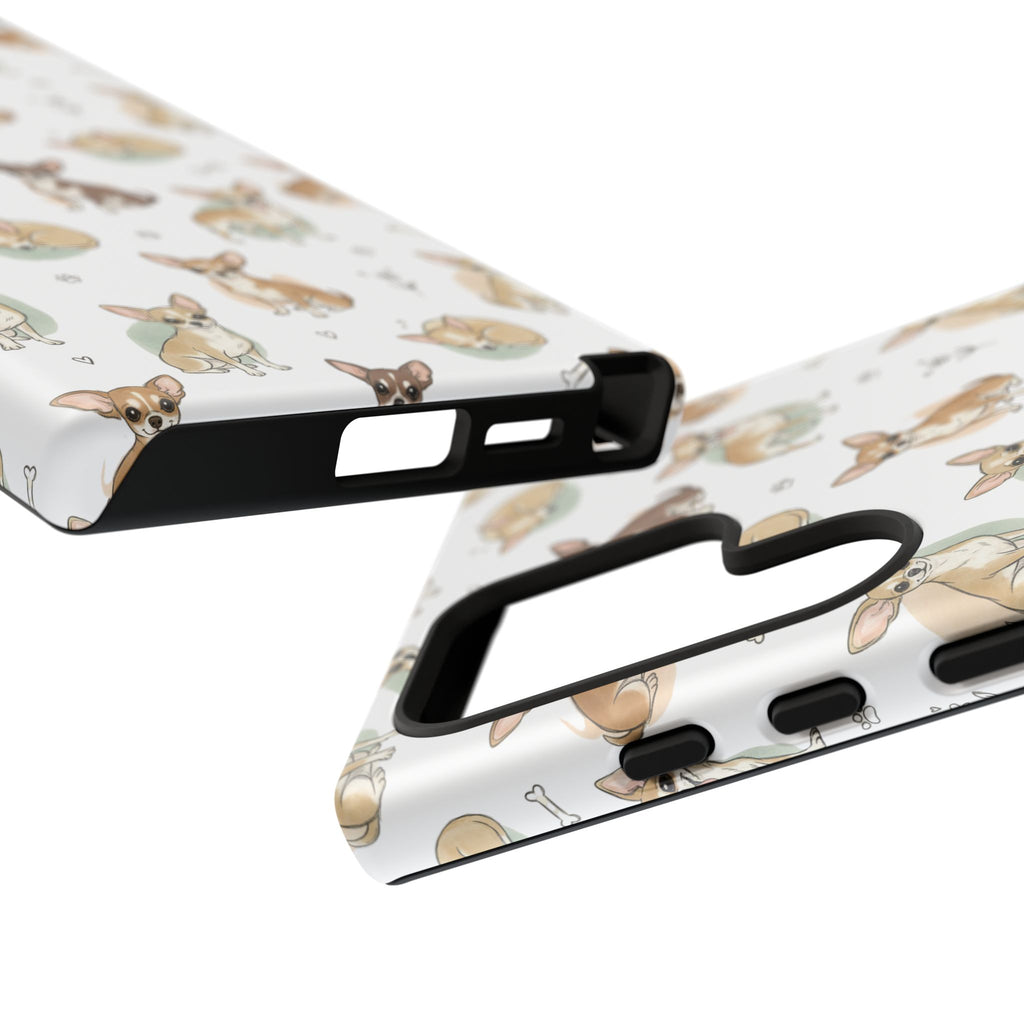 Watercolor Chihuahua Pattern Phone Case | Tough Case