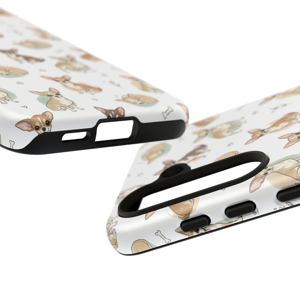 Watercolor Chihuahua Pattern Phone Case | Tough Case