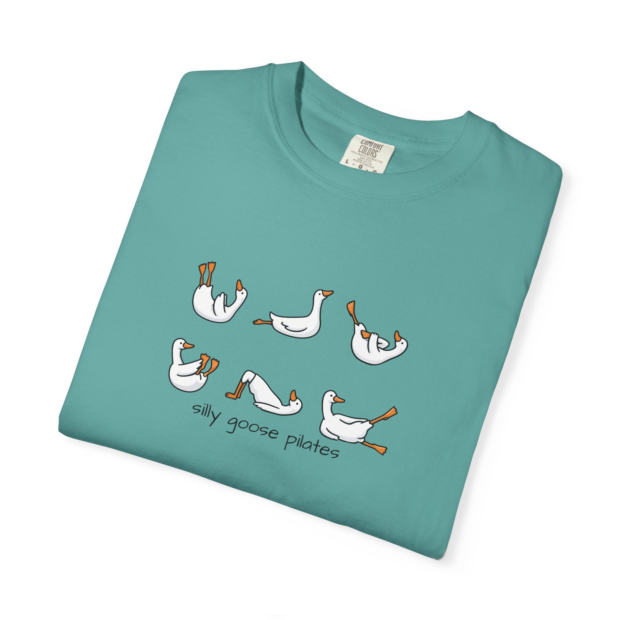 Silly Goose Pilates Poses T-Shirt | Cute Silly Goose Tee, Pilates Shirt