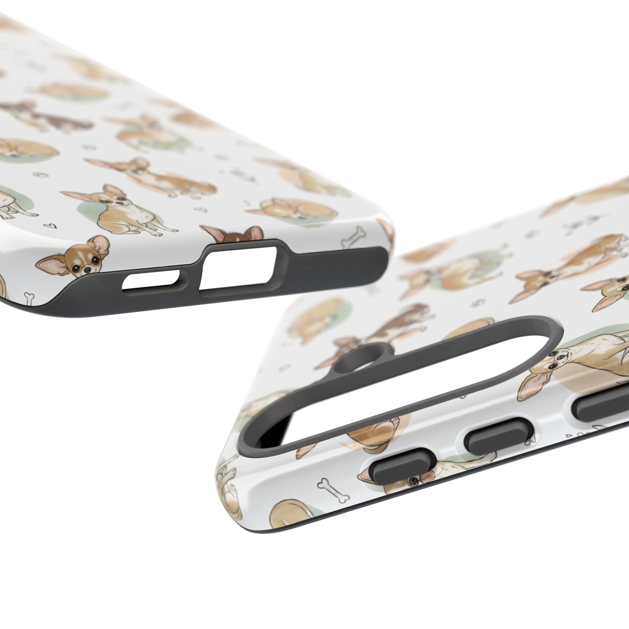 Watercolor Chihuahua Pattern Phone Case | Tough Case