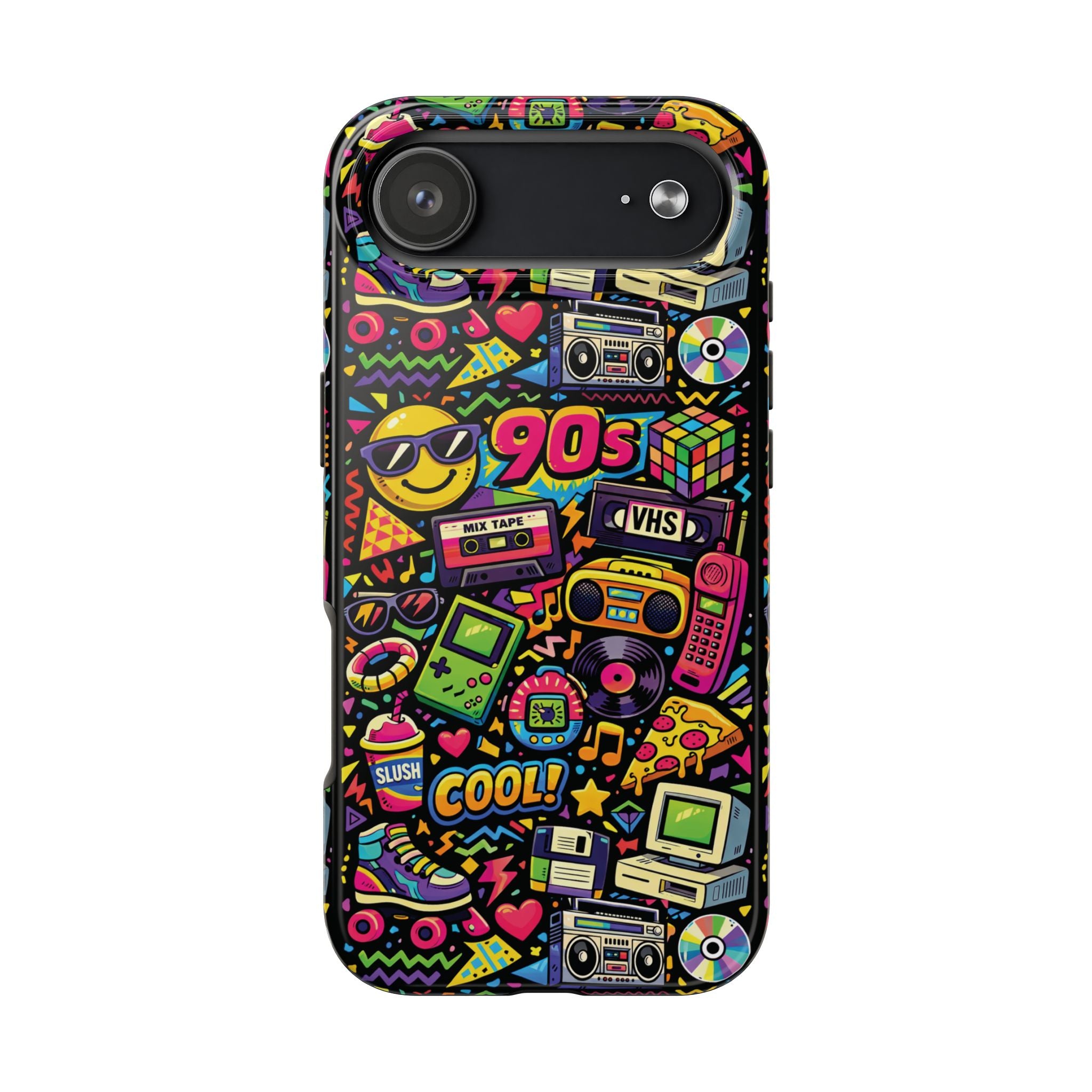 90s Retro Icons Tough Phone Case, Iphone and Samsung Phone Cases