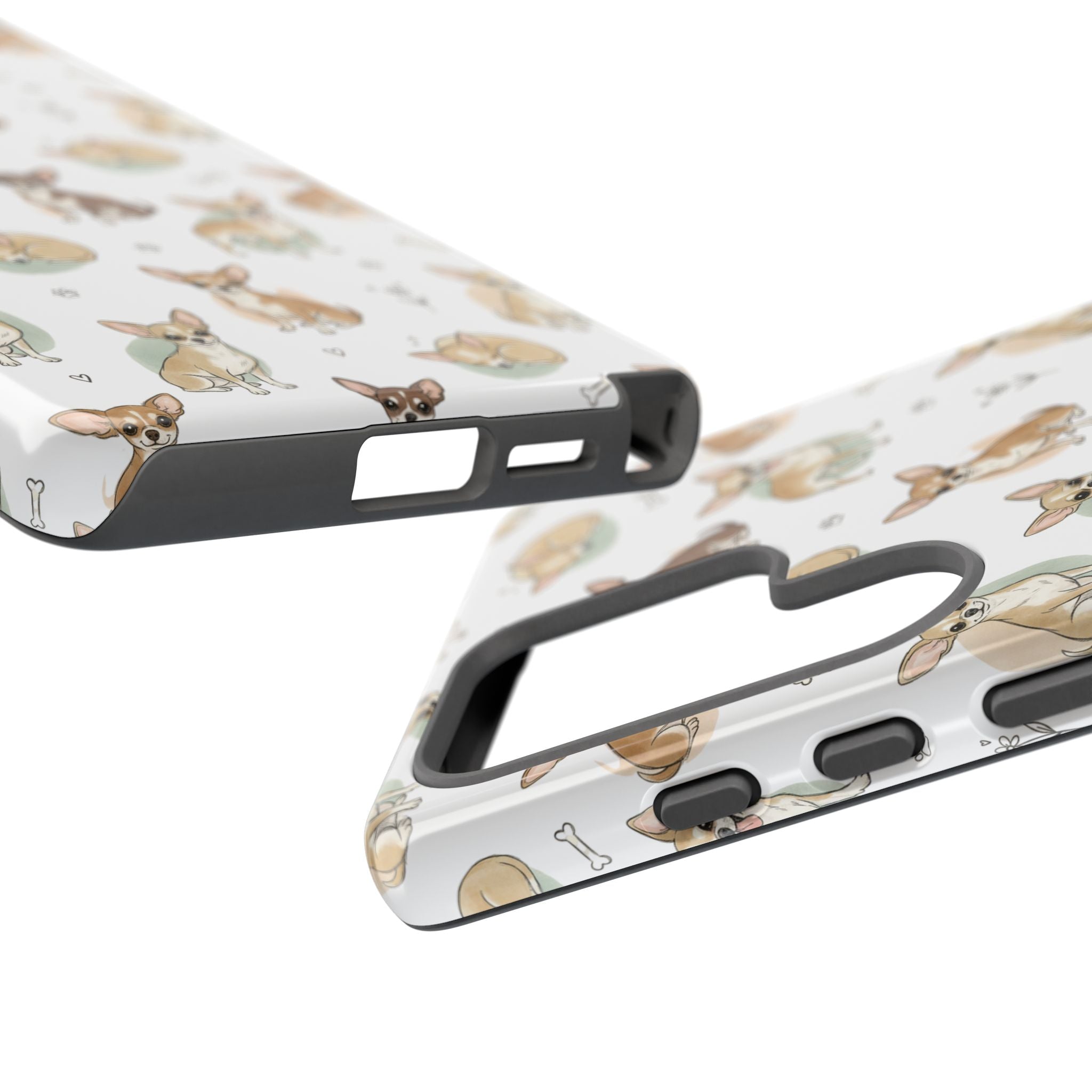 Watercolor Chihuahua Pattern Phone Case | Tough Case