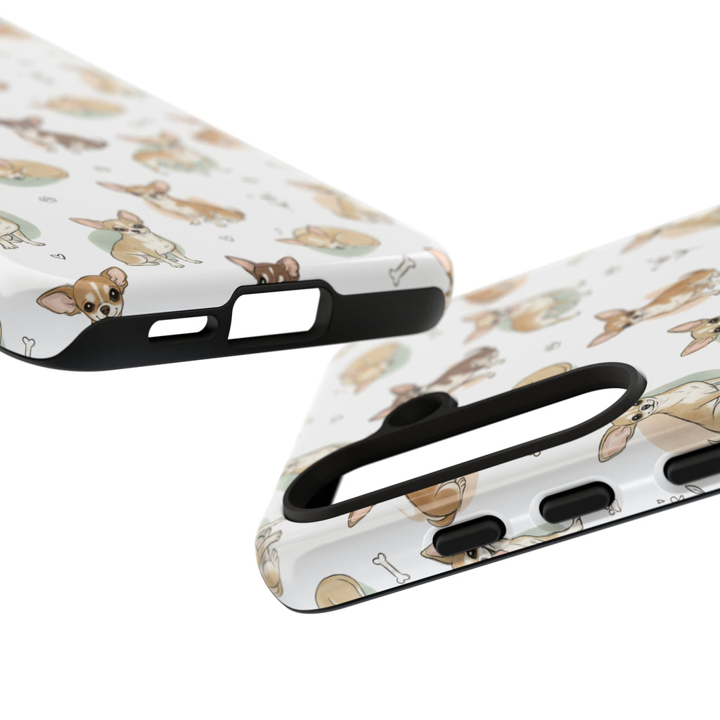 Watercolor Chihuahua Pattern Phone Case | Tough Case