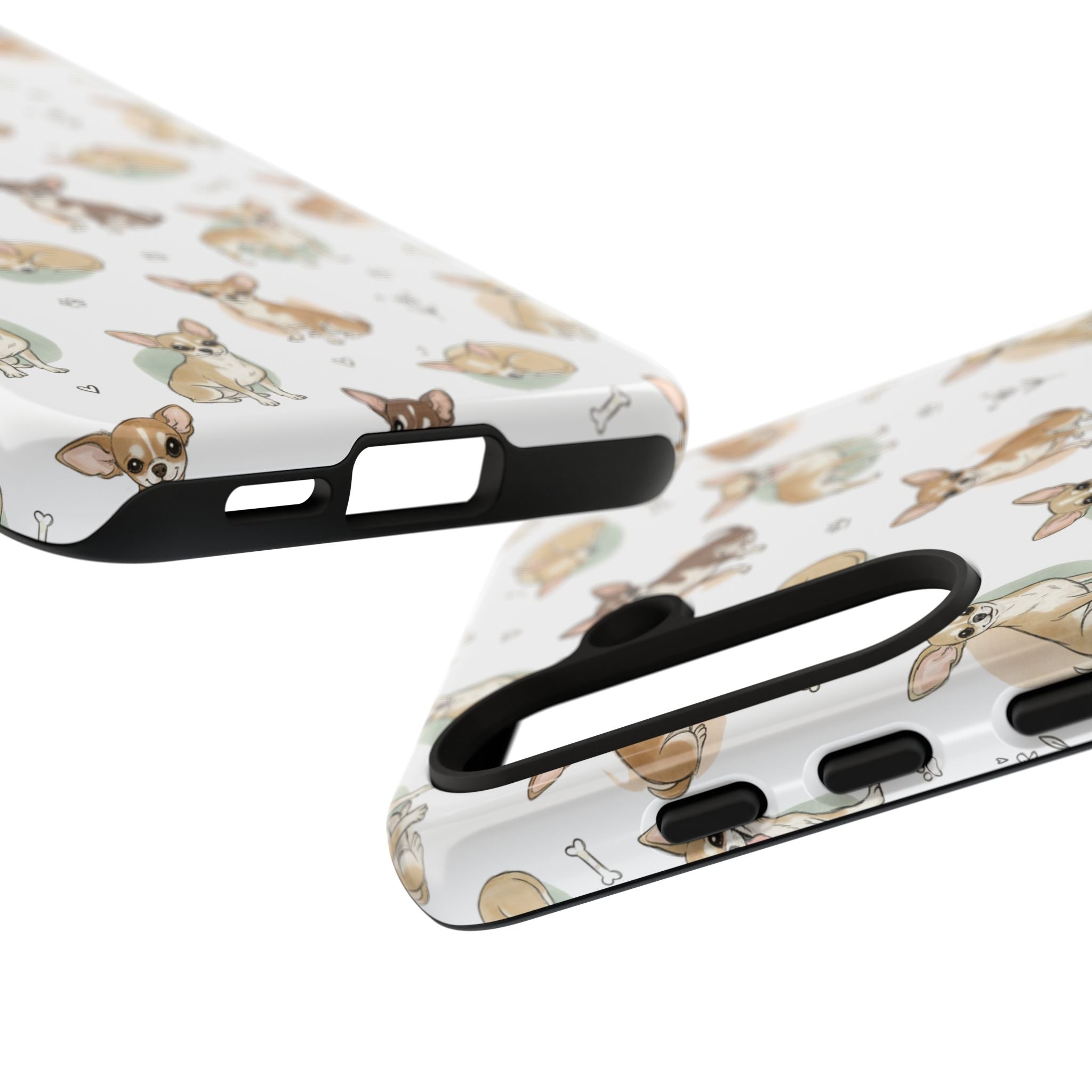 Watercolor Chihuahua Pattern Phone Case | Tough Case