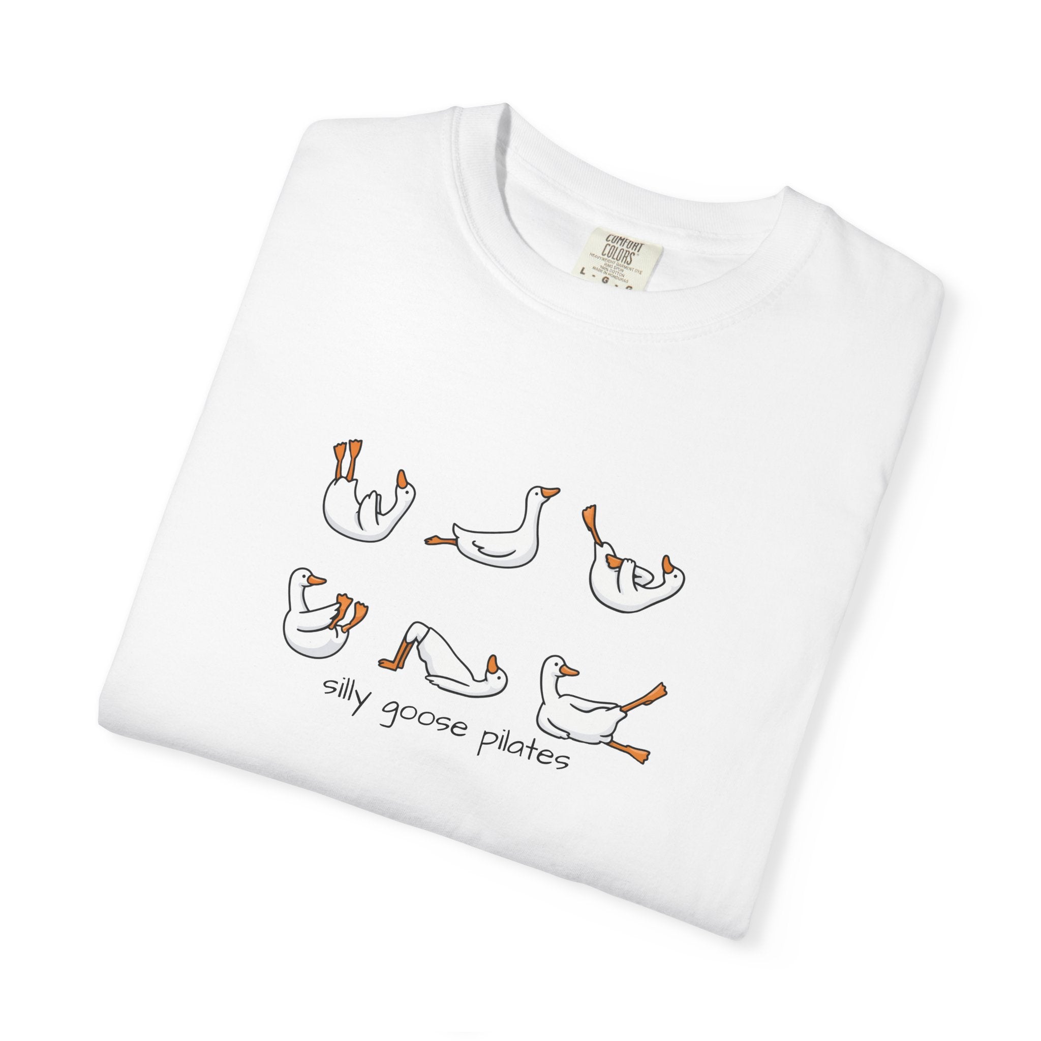 Silly Goose Pilates Poses T-Shirt | Cute Silly Goose Tee, Pilates Shirt