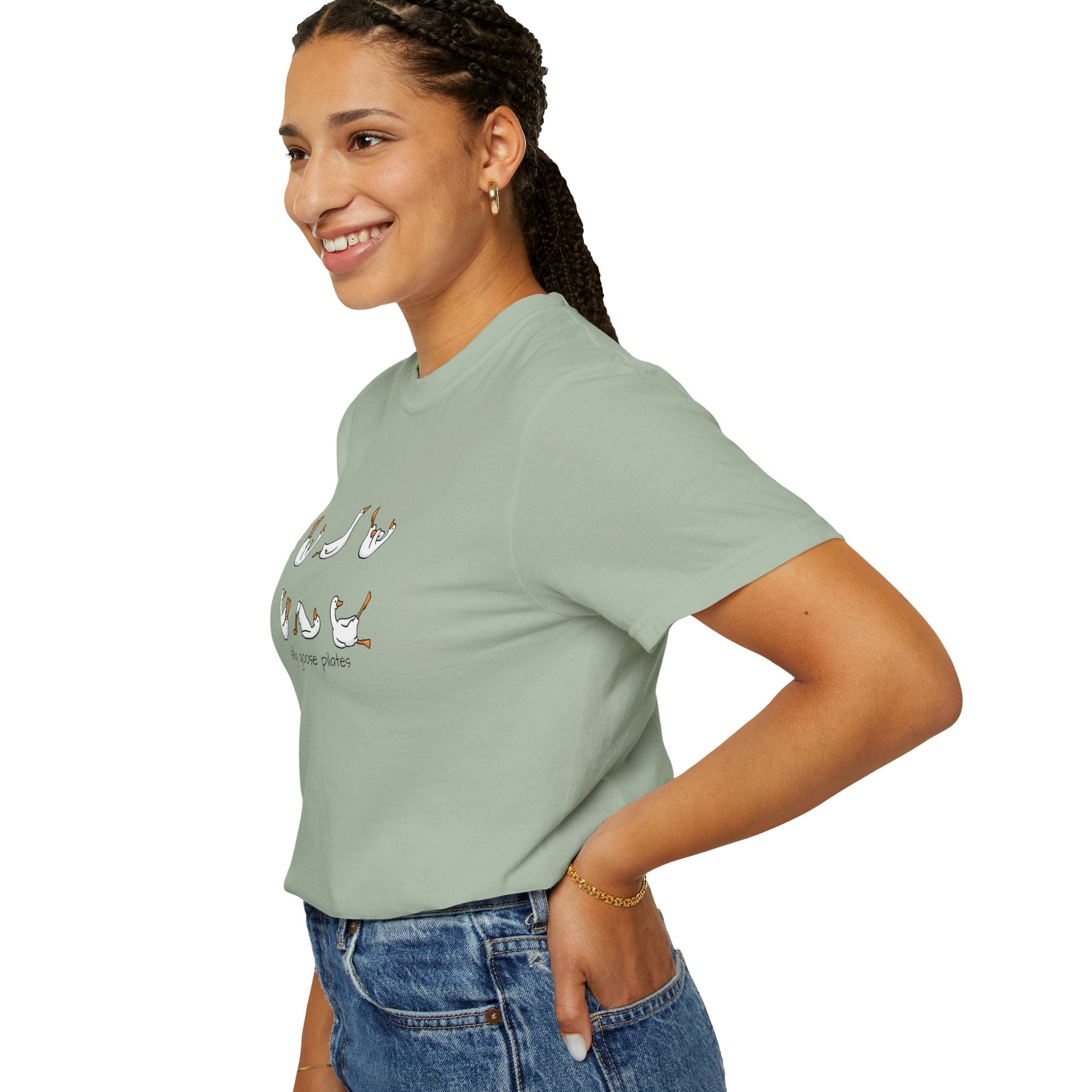 Silly Goose Pilates Poses T-Shirt | Cute Silly Goose Tee, Pilates Shirt