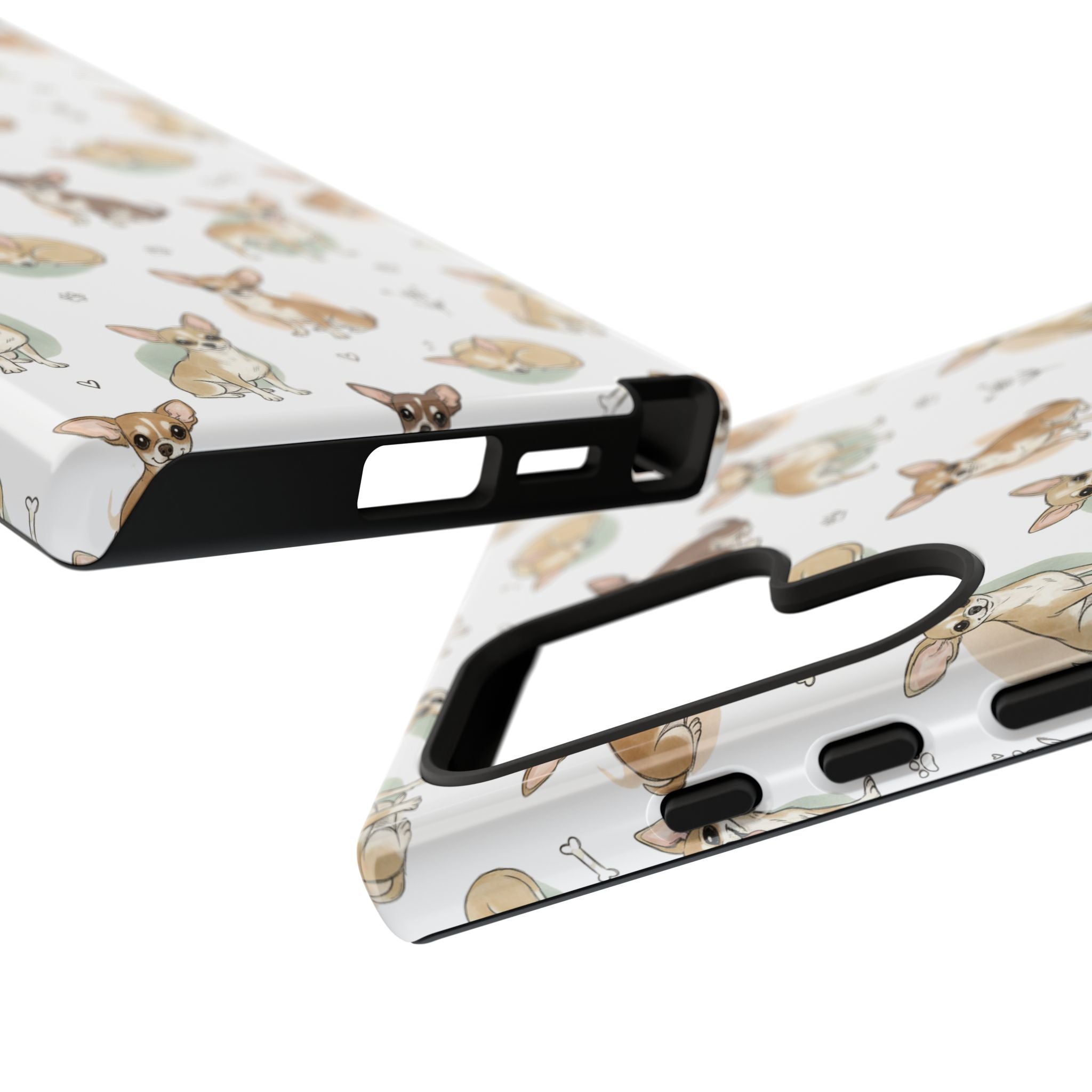 Watercolor Chihuahua Pattern Phone Case | Tough Case