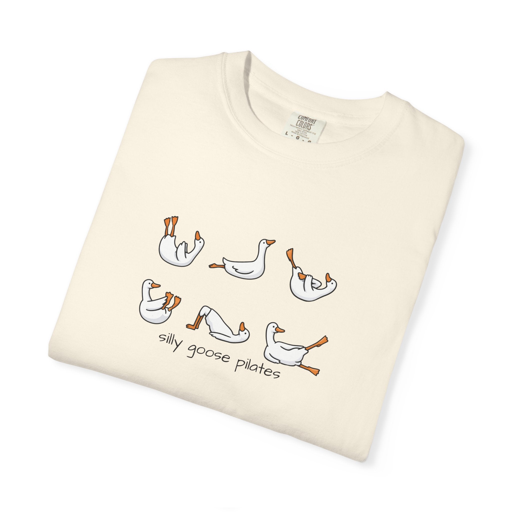 Silly Goose Pilates Poses T-Shirt | Cute Silly Goose Tee, Pilates Shirt