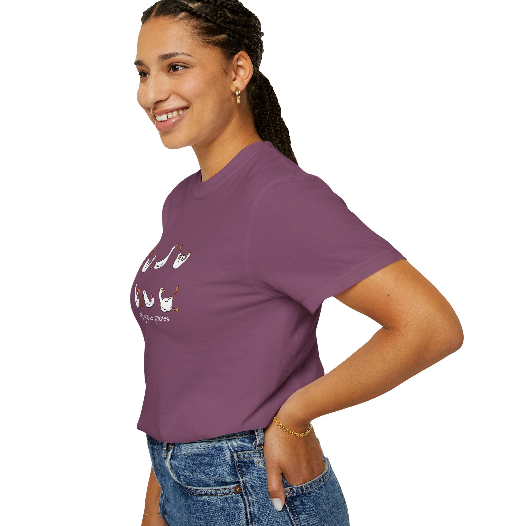 Silly Goose Pilates Poses T-Shirt | Cute Silly Goose Tee, Pilates Shirt