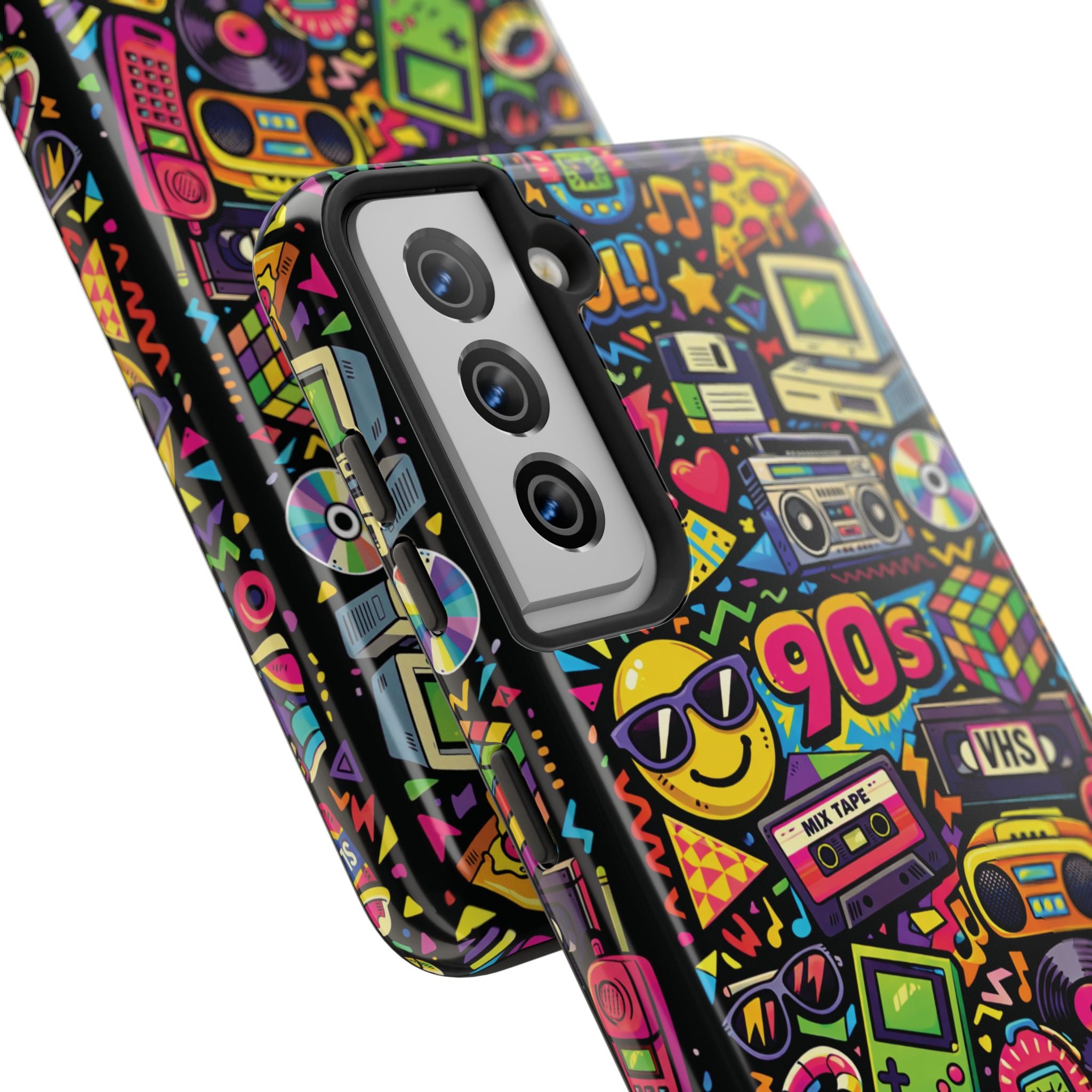 90s Retro Icons Tough Phone Case, Iphone and Samsung Phone Cases