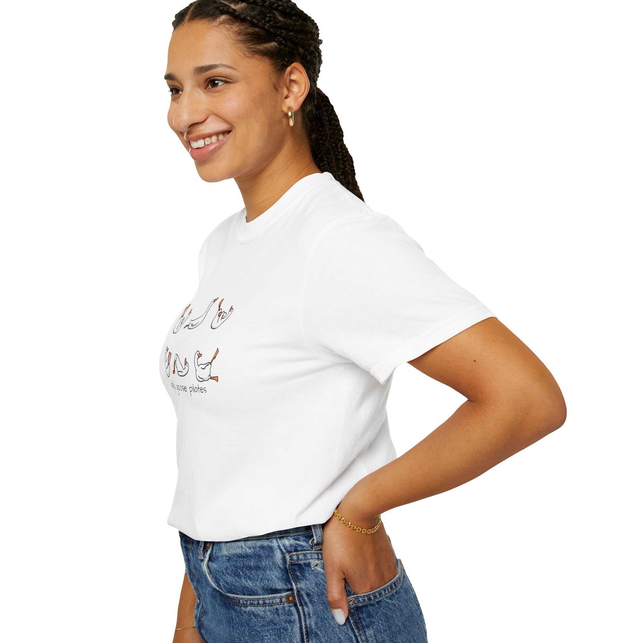 Silly Goose Pilates Poses T-Shirt | Cute Silly Goose Tee, Pilates Shirt